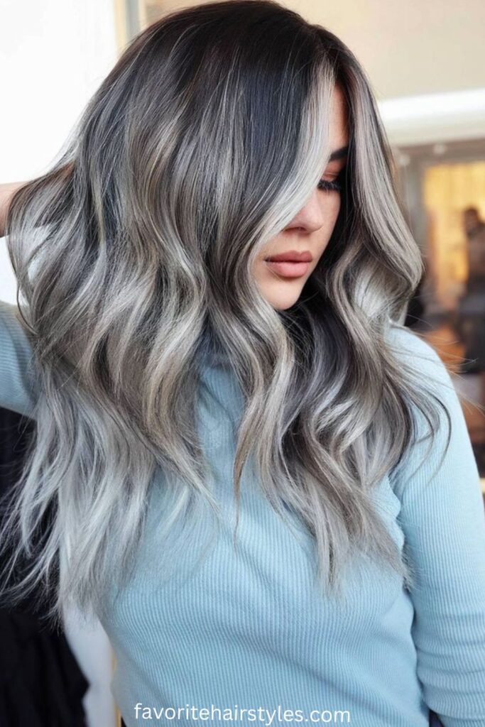 Ash Blonde Balayage with Underlights