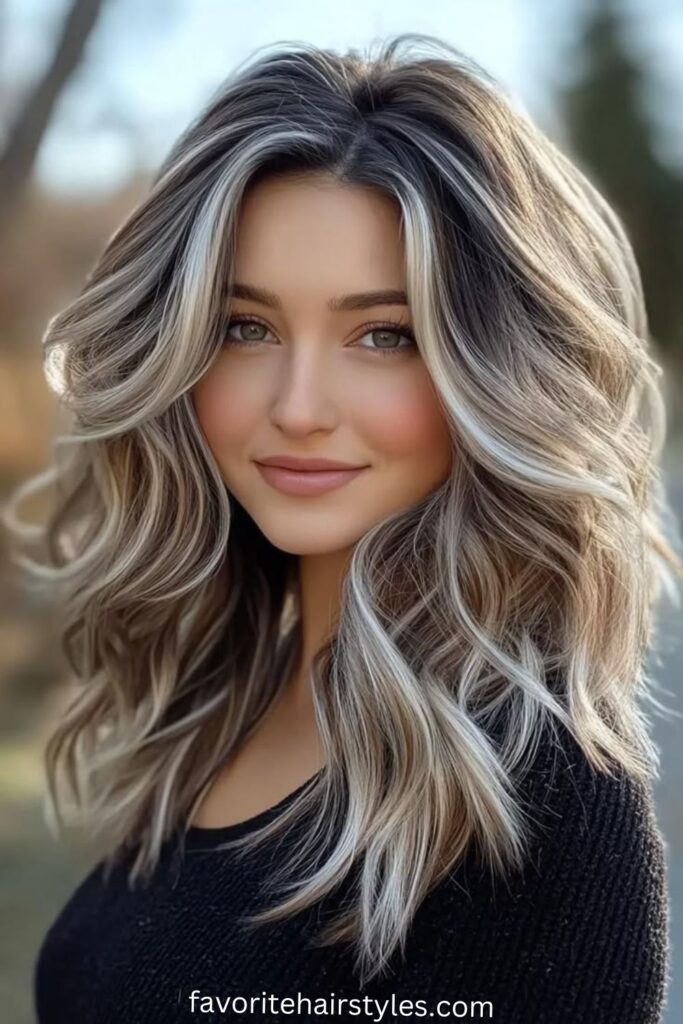  Ash Blonde with Caramel Highlights