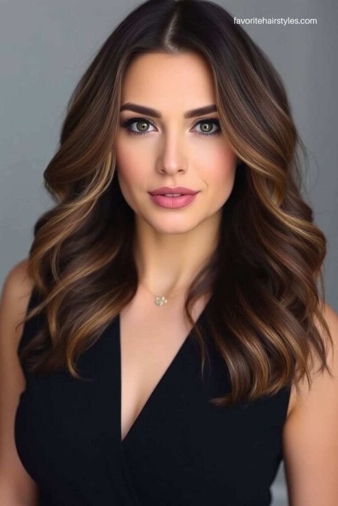 Ash Brown Balayage for Medium to Long Hair
