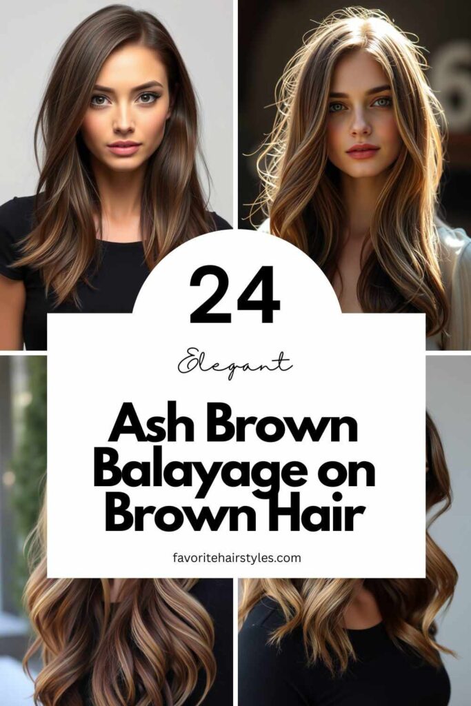 Ash Brown Balayage on Brown Hair