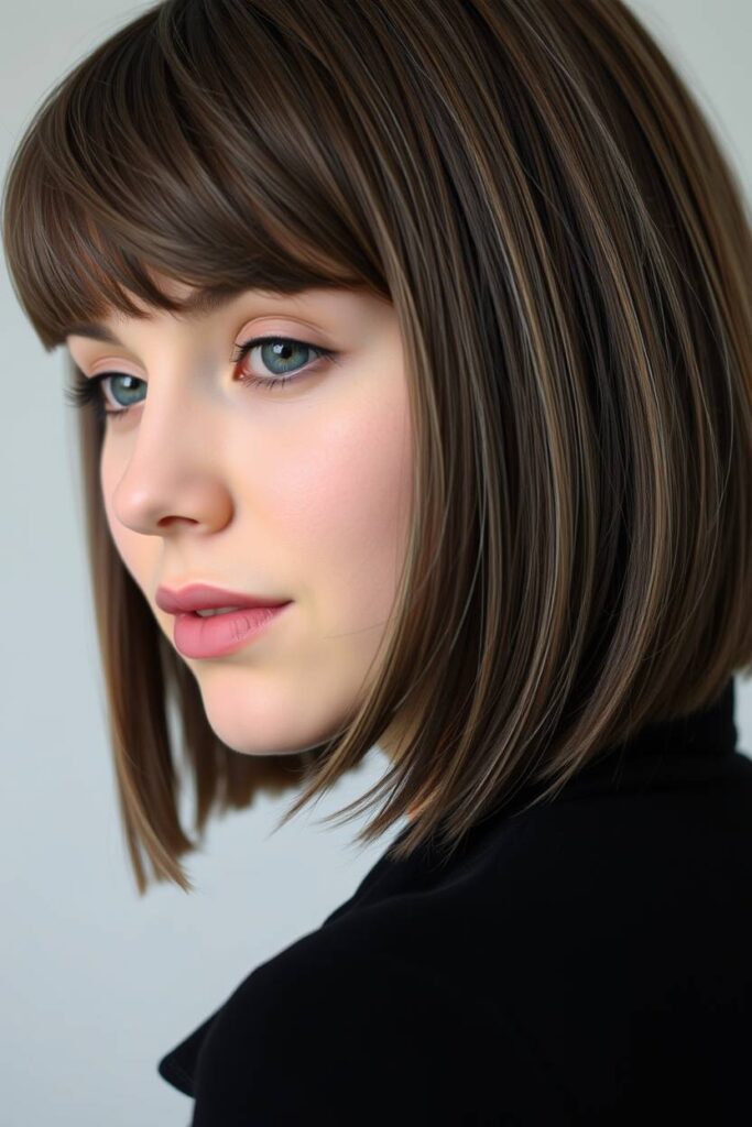 Ash Brown Bob Cut