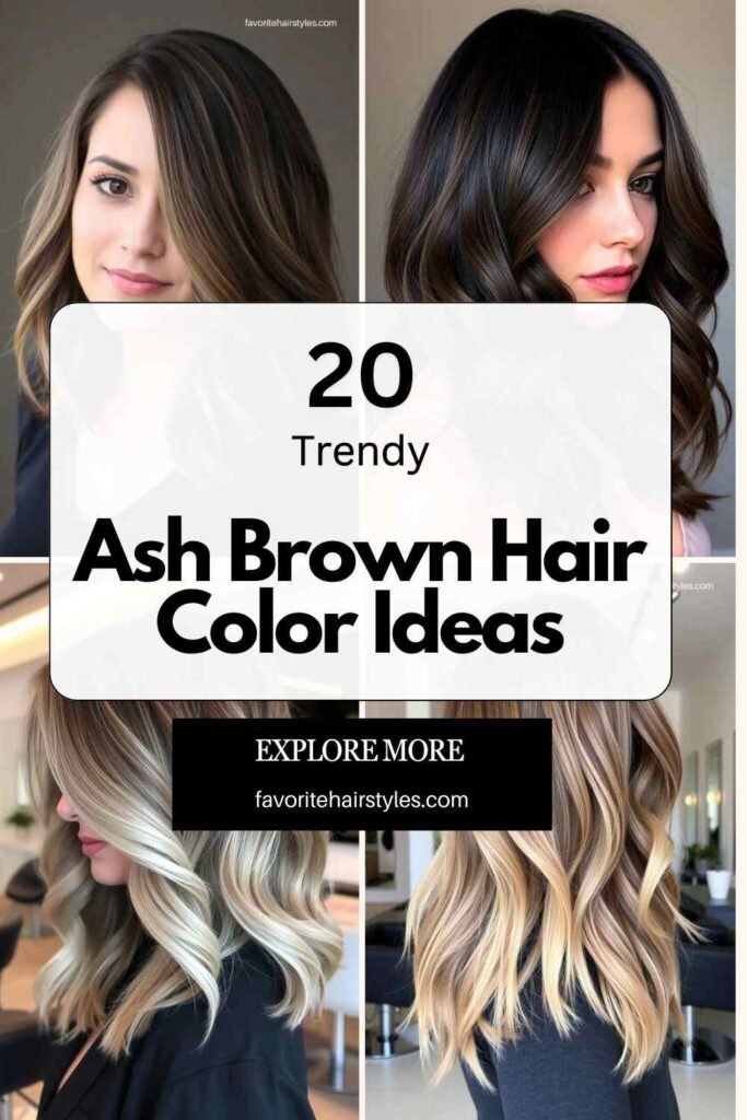 Ash Brown Hair Color Ideas