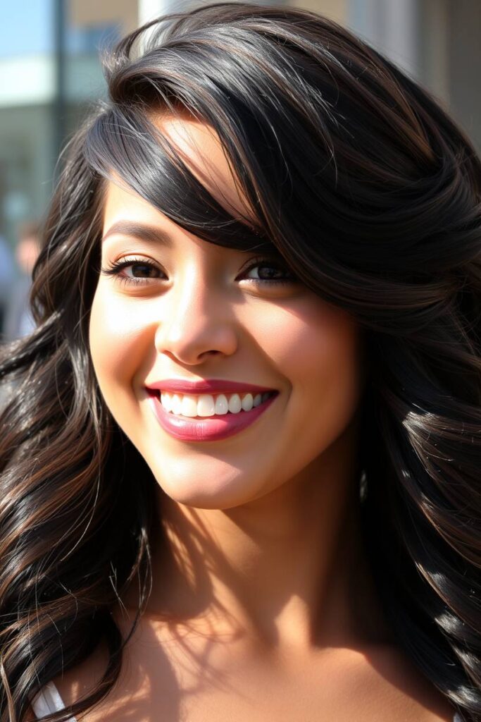 Ash Brown Highlights for Curly Black Hair
