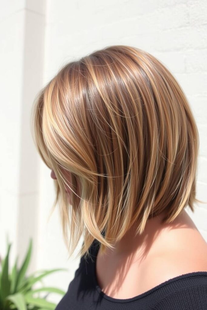 Ash Brown Lob with Face-Framing Layers