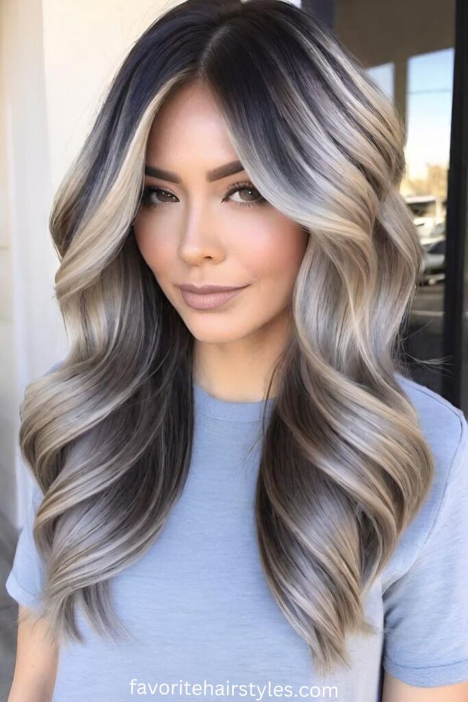 Ash Brown to Platinum Blonde Gradient