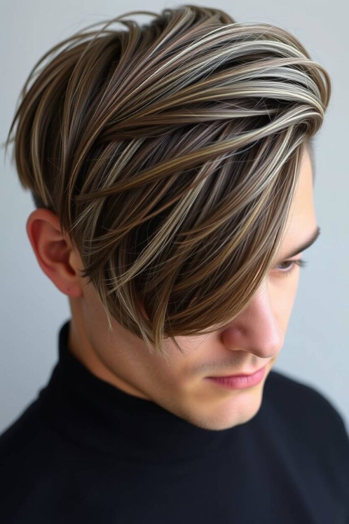 Ash Brown with Silver Highlights