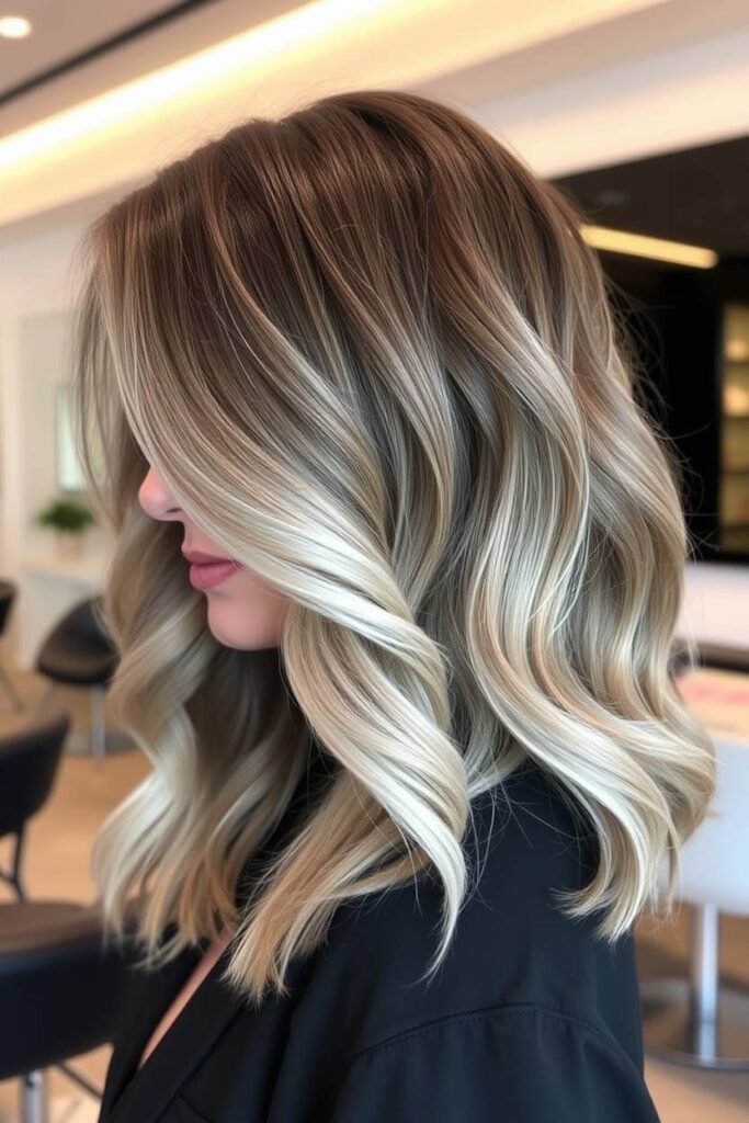 Ash Brown with Silver Tones