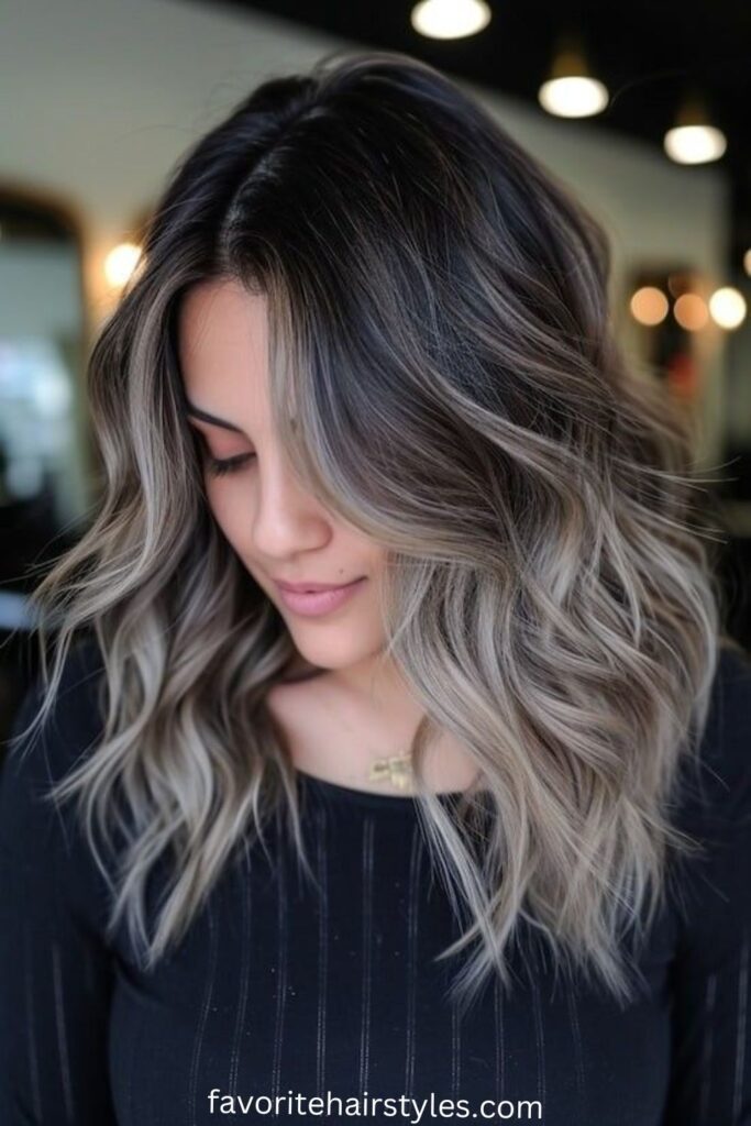 Ash Brown with Silver Tones