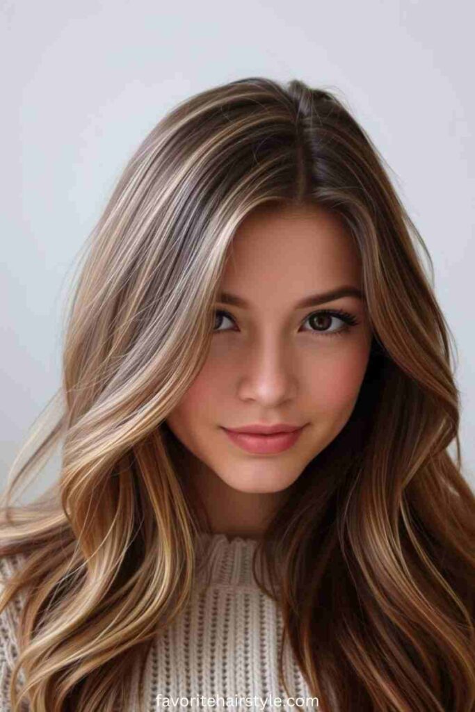 Ashy Dirty Blonde Highlights for Cool-Toned Brunettes