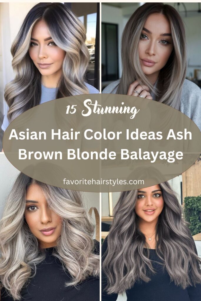 Asian Hair Color Ideas Ash Brown Blonde Balayage