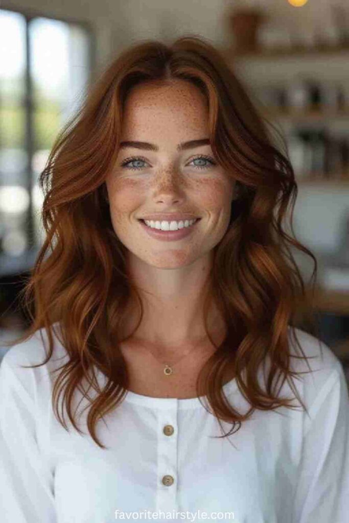 Auburn Red with Highlights