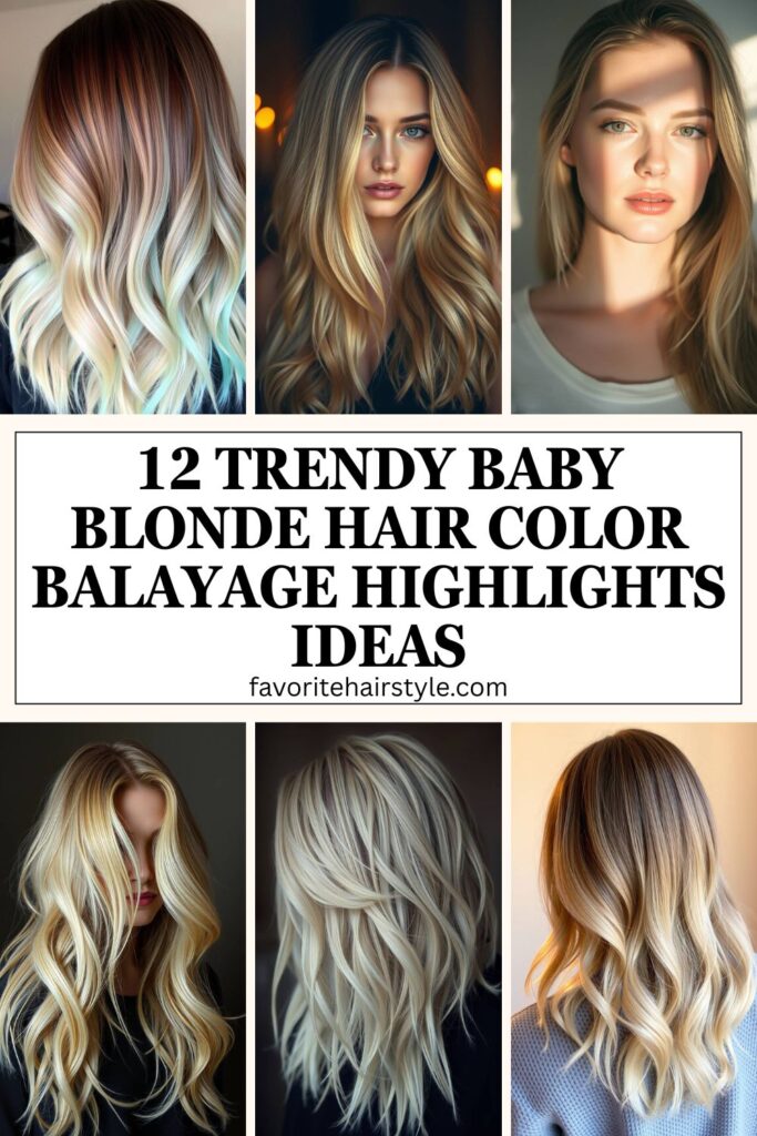 Baby Blonde Hair Color Balayage Highlights Ideas