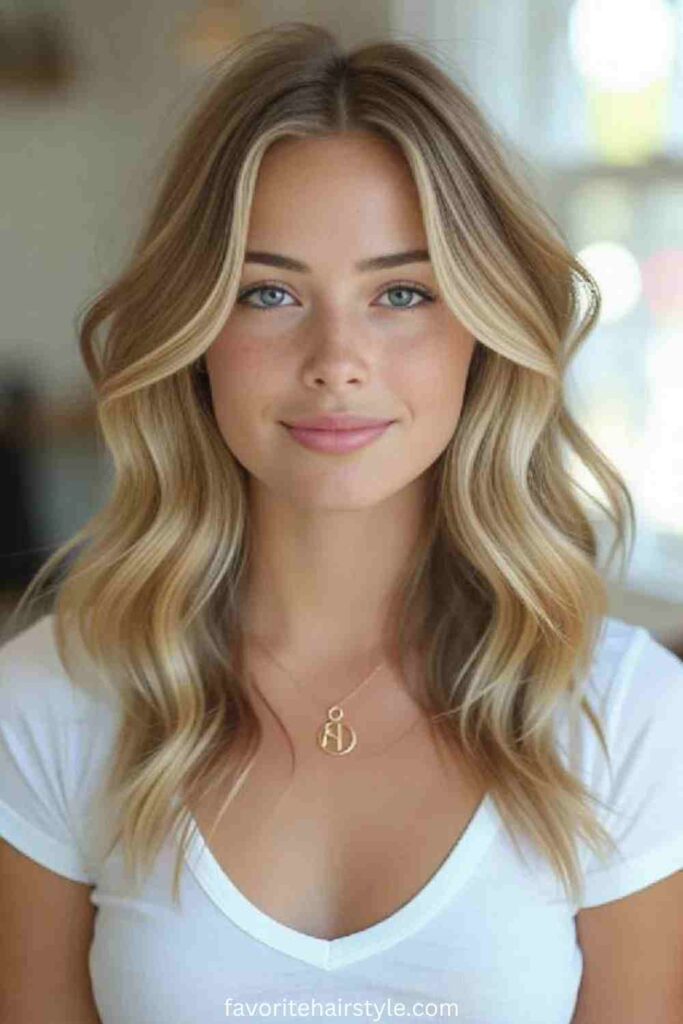 Baby Blonde Highlights with Layers