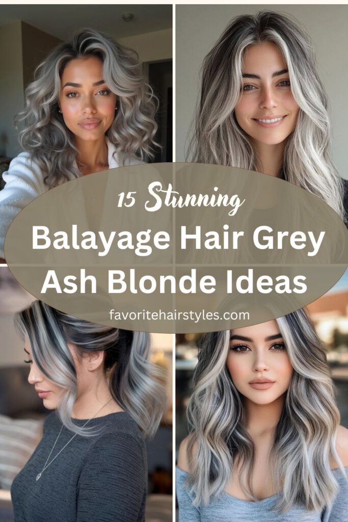 Balayage Hair Grey Ash Blonde Ideas