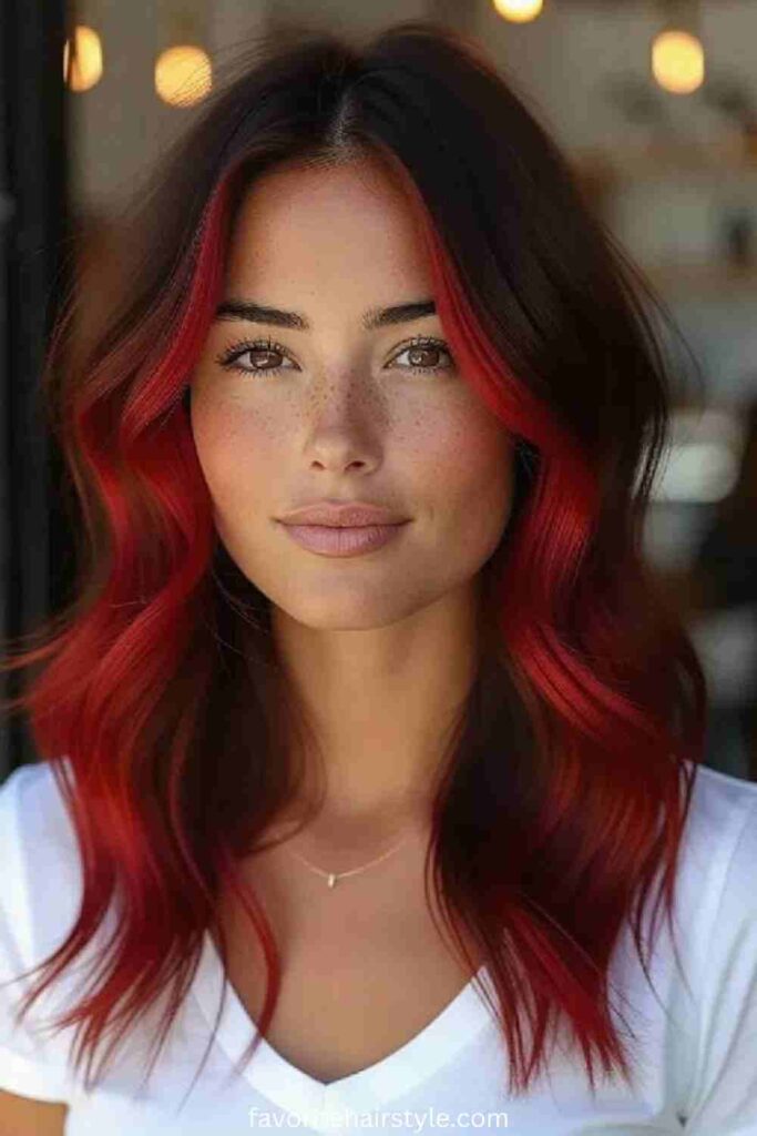Balayage Red Ombre