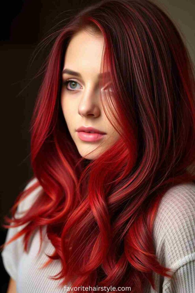 Balayage Red Ombre
