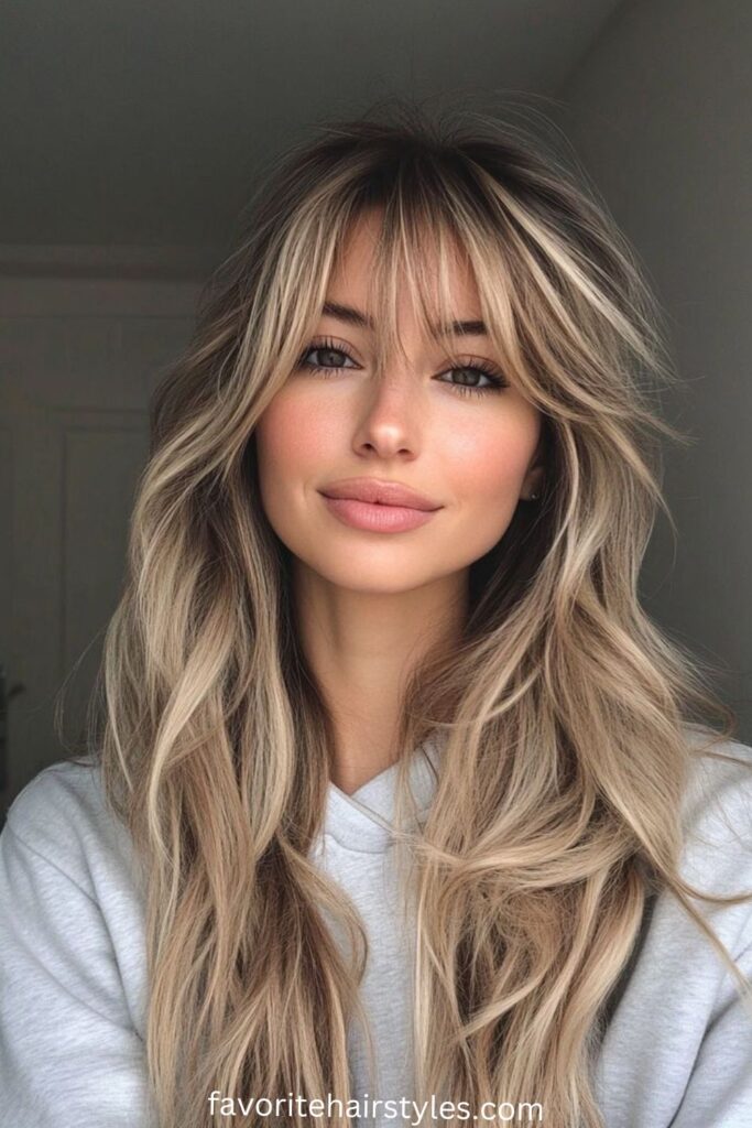 Balayage with Long Layered Cuts