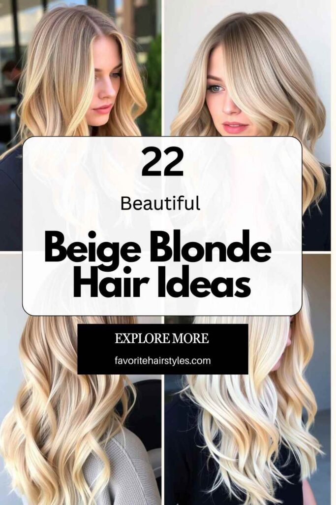 Beige Blonde Hair Ideas