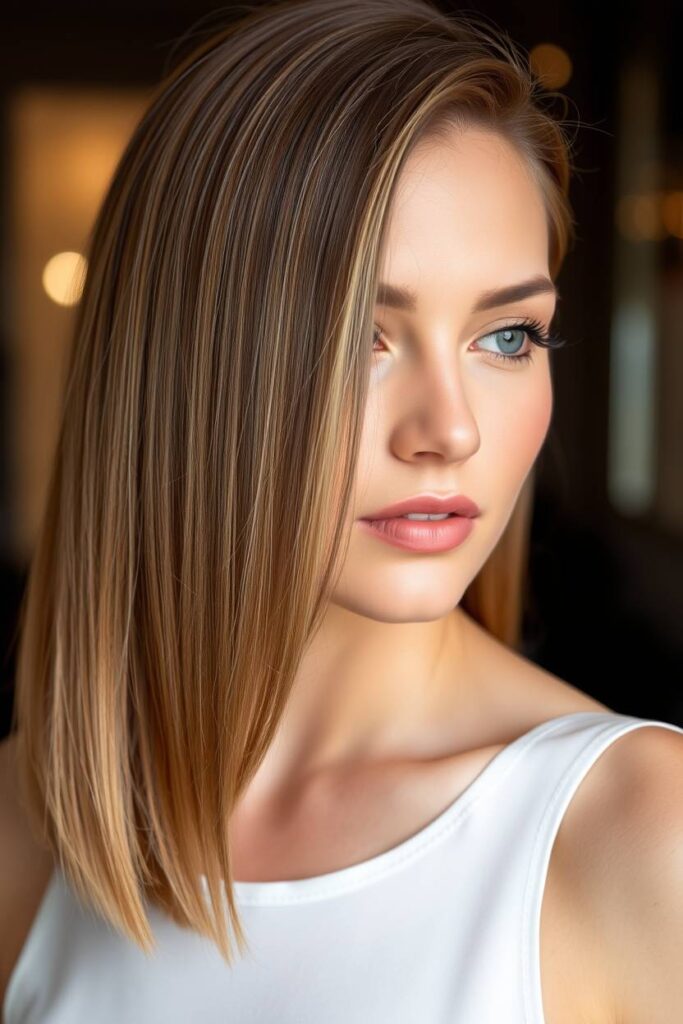 Beige Blonde Highlights