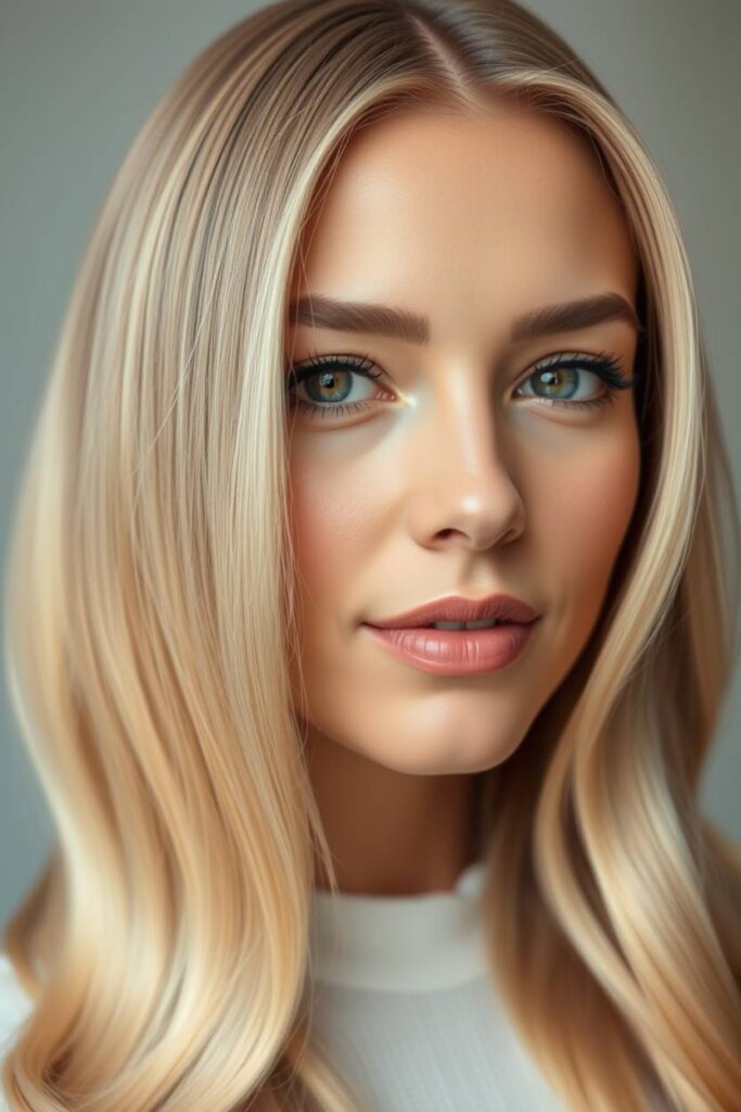 Beige Blonde with Lowlights