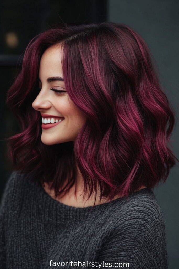 Black Cherry Pixie Cut