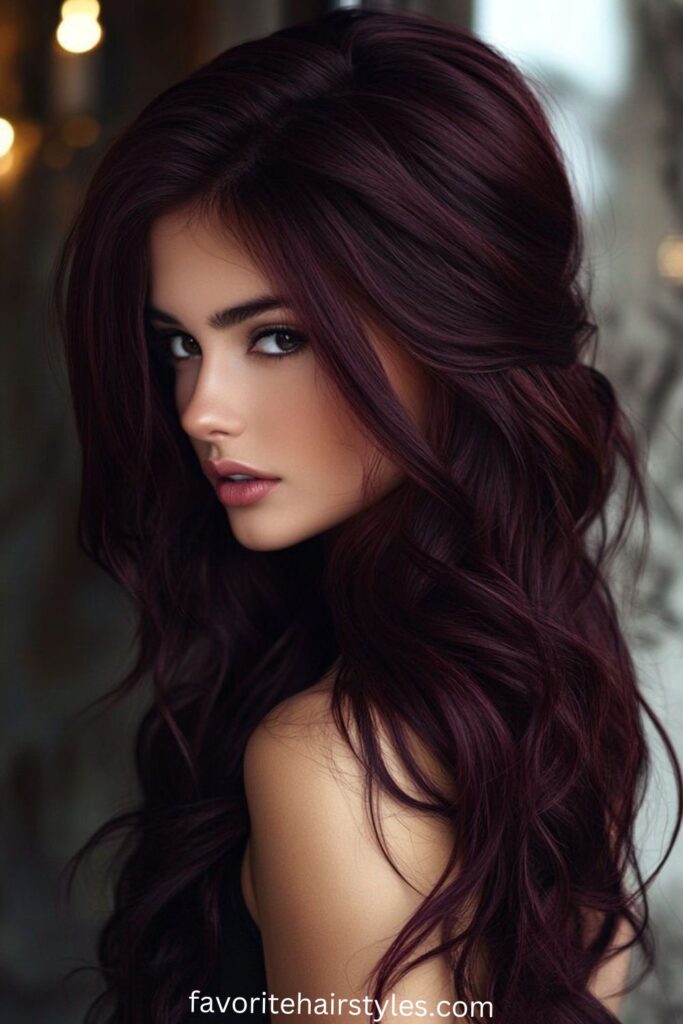 Black Cherry with Soft Waves