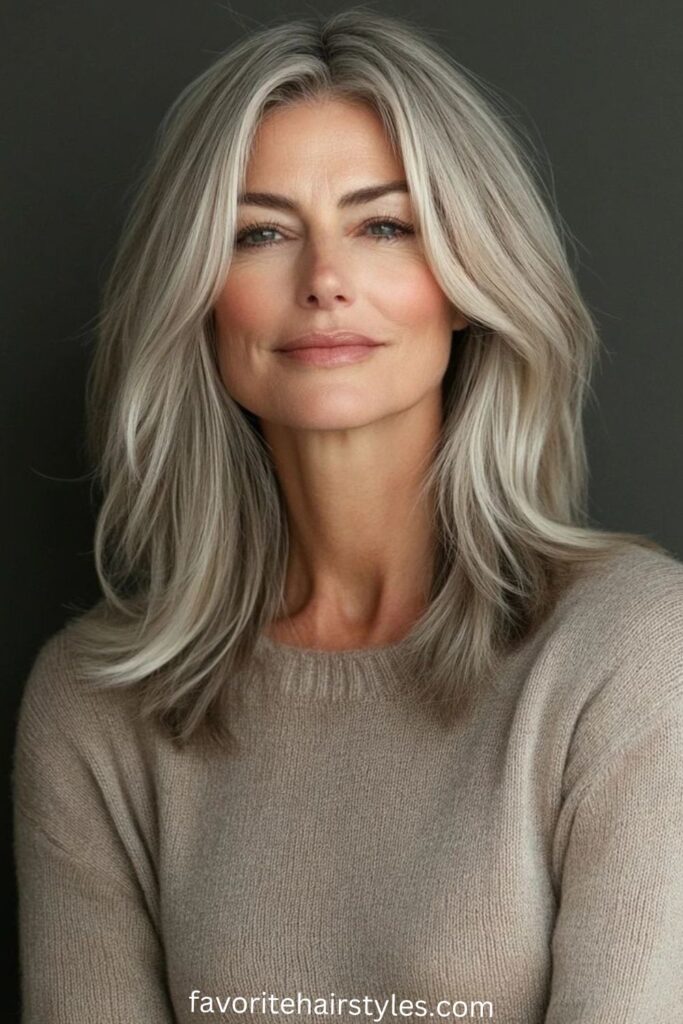 Blonde Balayage on Gray Hair