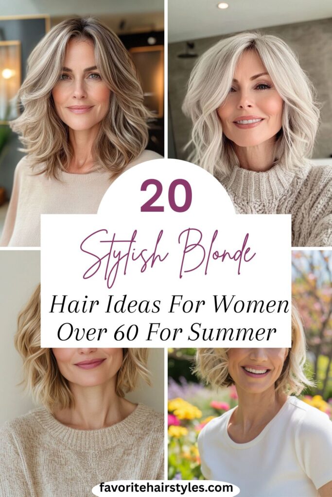 Blonde Hair Ideas For Women Over 60 For Summer