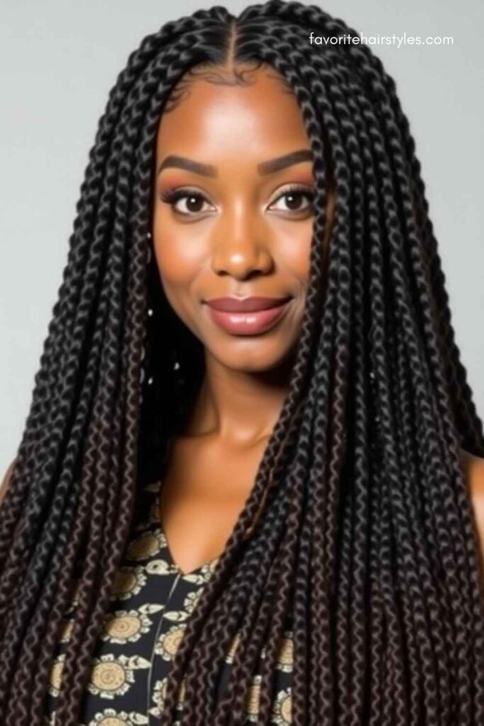 Box Braids with Extensions