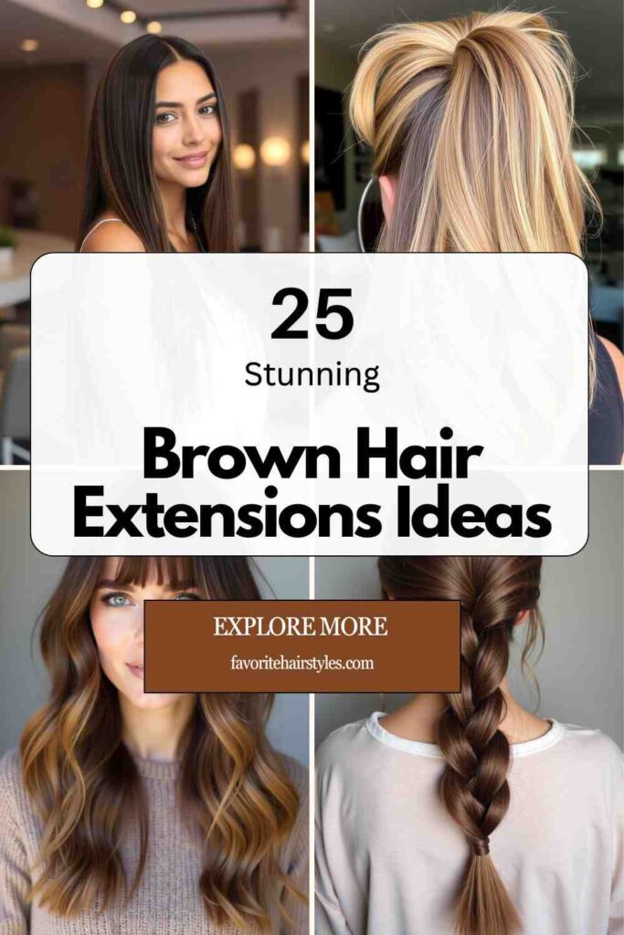Brown Hair Extensions Ideas