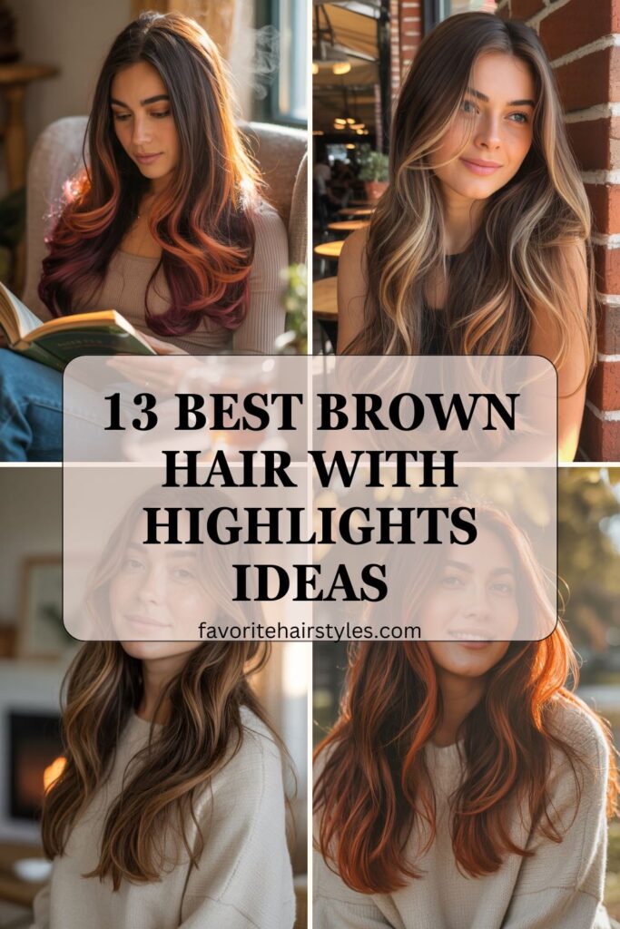 Brown Hair With Highlights Ideas