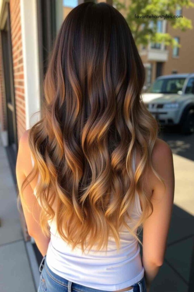 Brunette Ombre Extensions