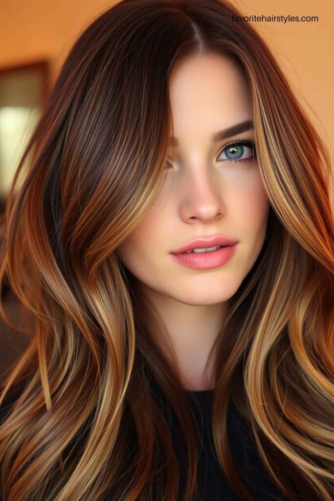 Caramel Balayage with Layered Haircuts