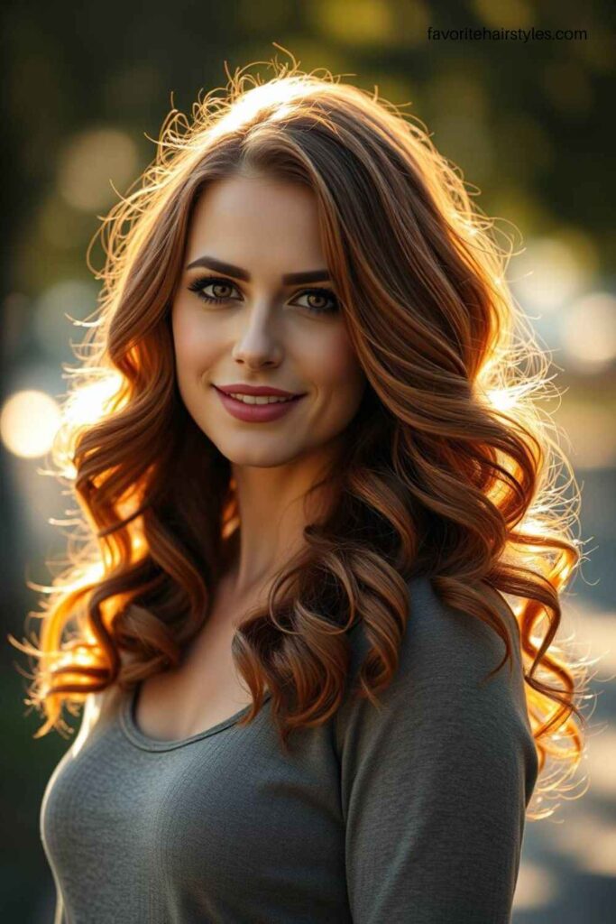 Caramel Brown and Auburn Mix