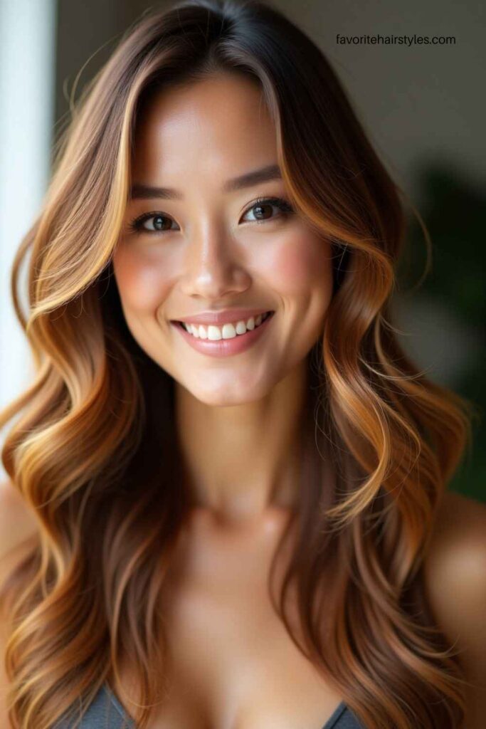 Caramel Brown with Golden Tones