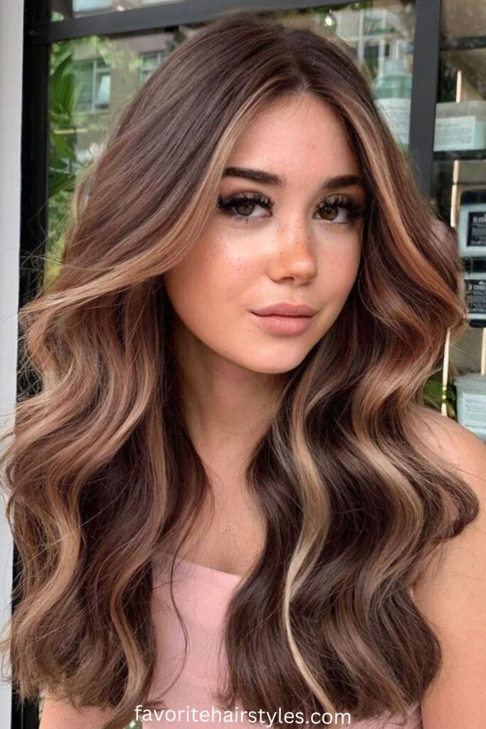 Caramel-Toned Light Brown Waves