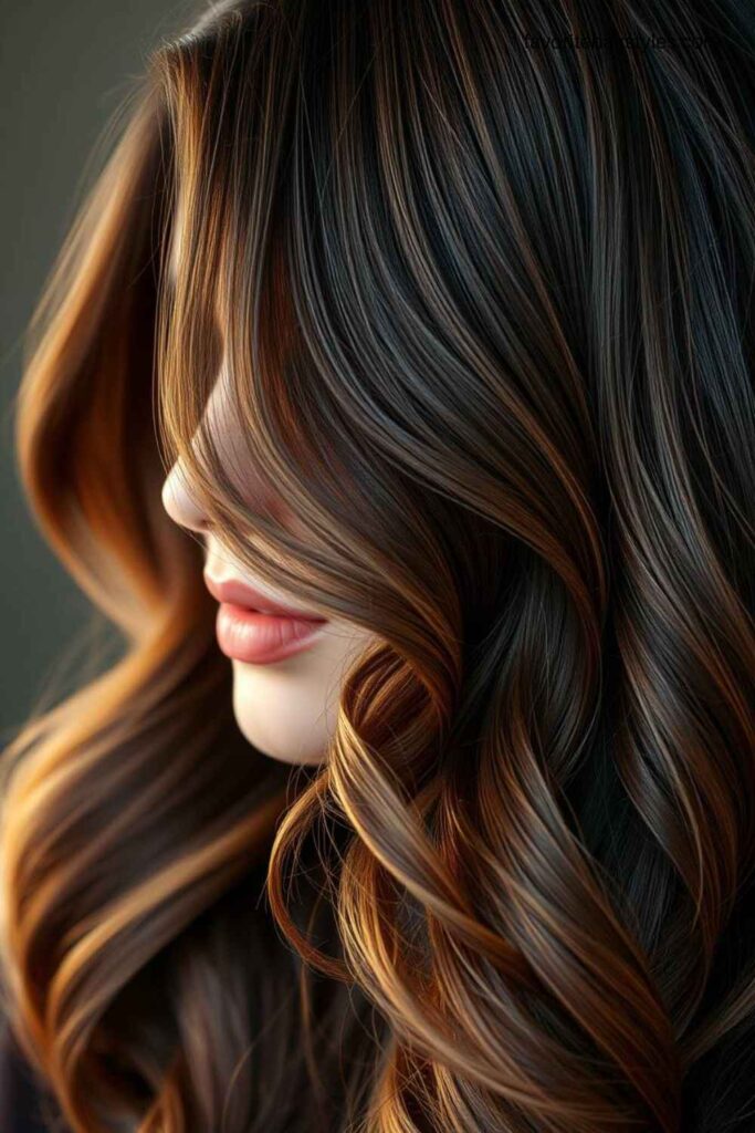 Chocolate Brown Hair with Caramel Ombre