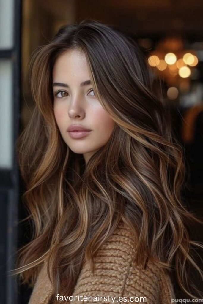 Chocolate Brown with Toffee Highlights