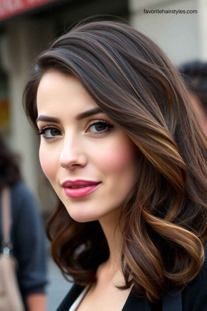 Chocolate Caramel Brown Hair for Cool Skin Tones