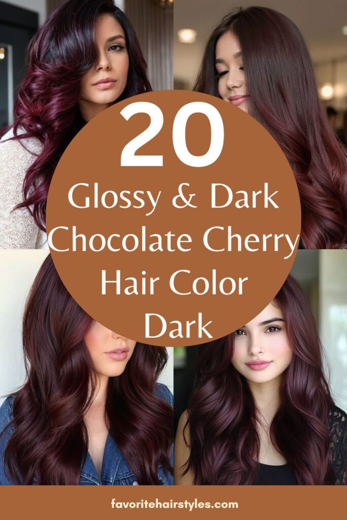 Chocolate Cherry Hair Color Dark