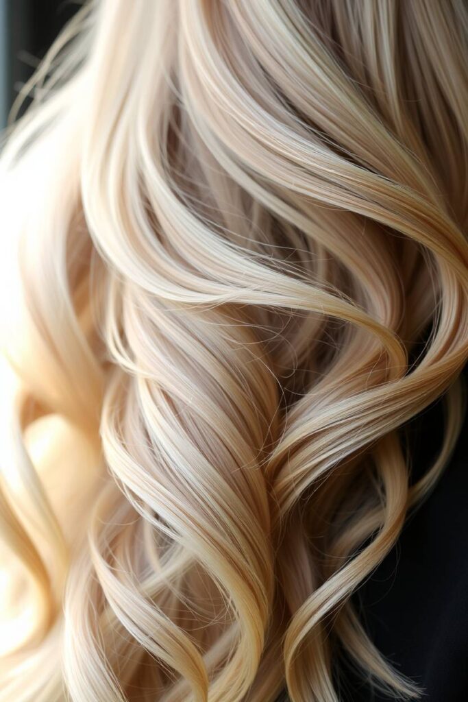 Chunky Beige Blonde Highlights
