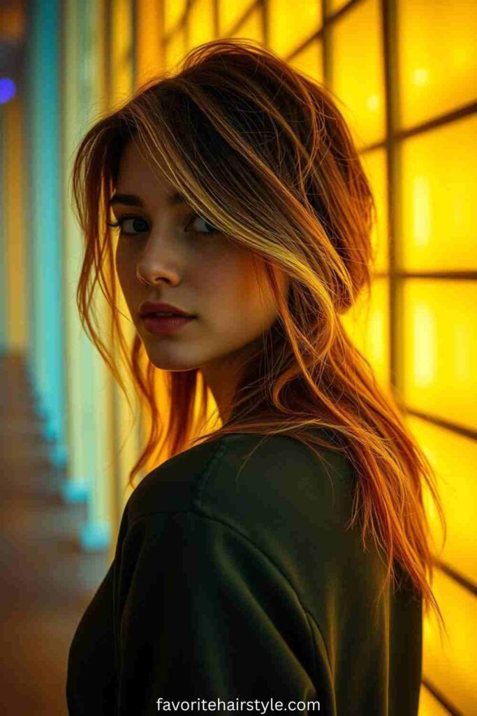 Chunky Dirty Blonde Highlights for Bold Contrast