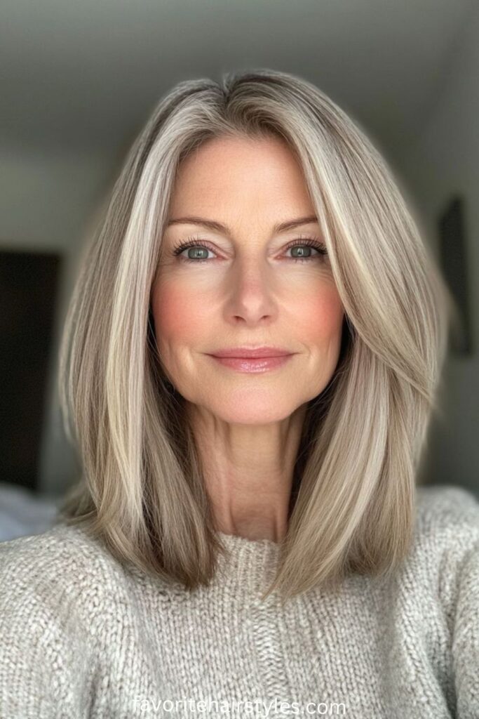 Classic Shoulder-Length Blonde Bob