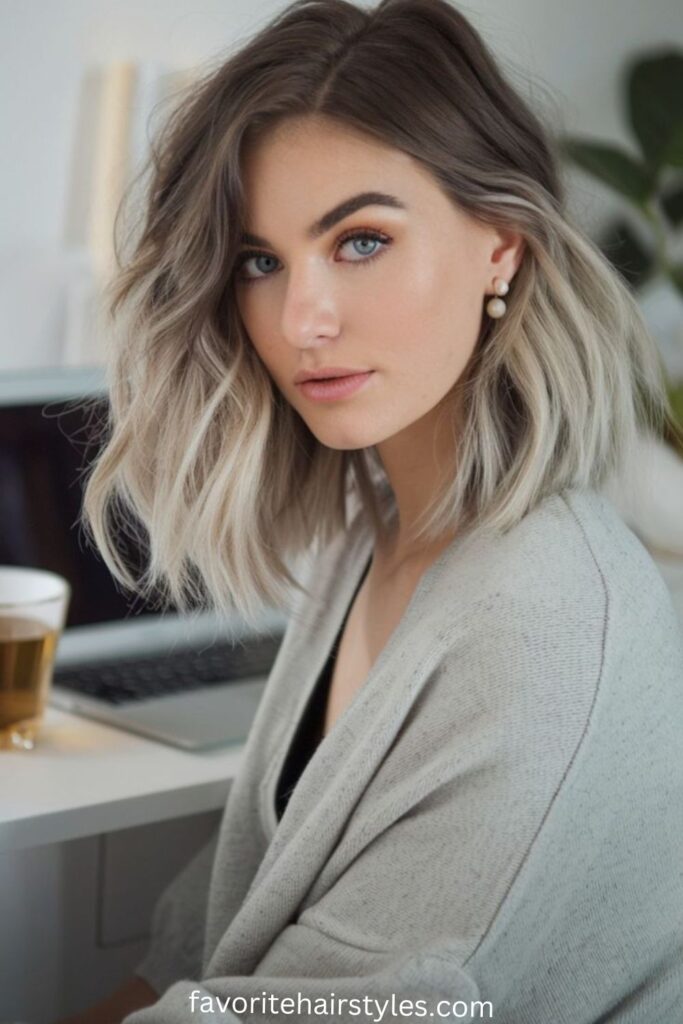  Cool Ash Blonde with Lush Green Undertones