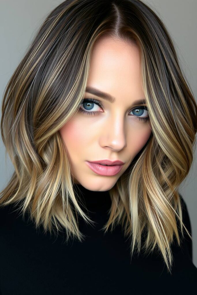 Cool Ash Brown with Beige Highlights