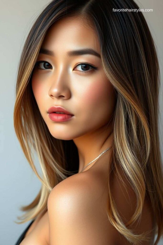 Cool Ash Brown with Blonde Ends