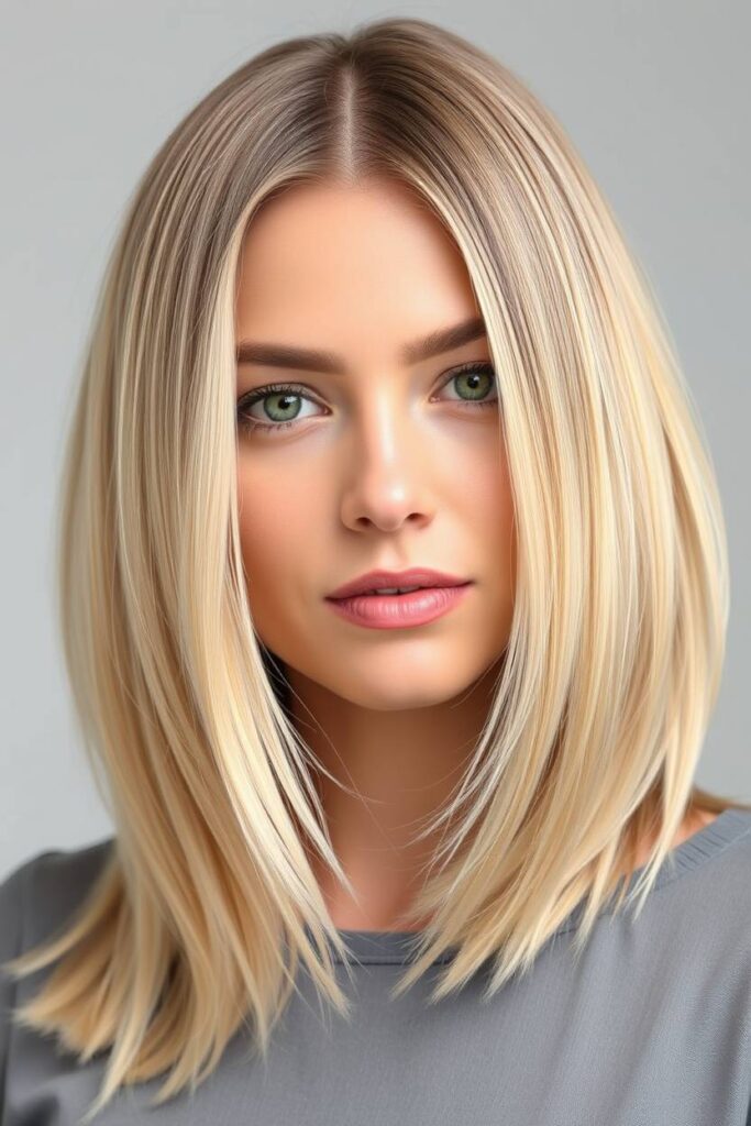 Cool Beige Highlights on Blonde Hair