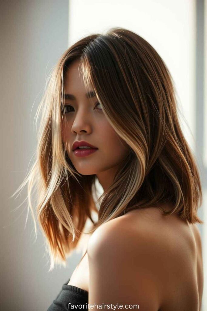 Cool Brown Base with Platinum Ends