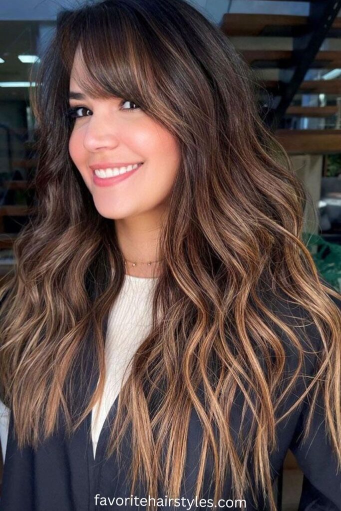 Cool Toned Brown with Fringed Ends