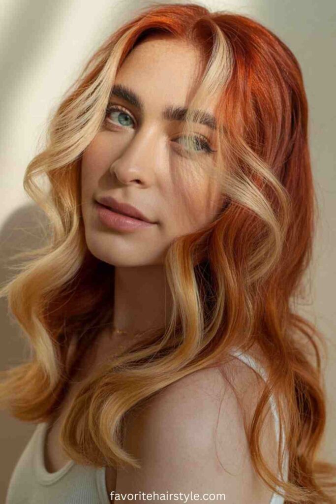 Copper Ombre with Blonde Ends